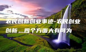 农民创新创业事迹