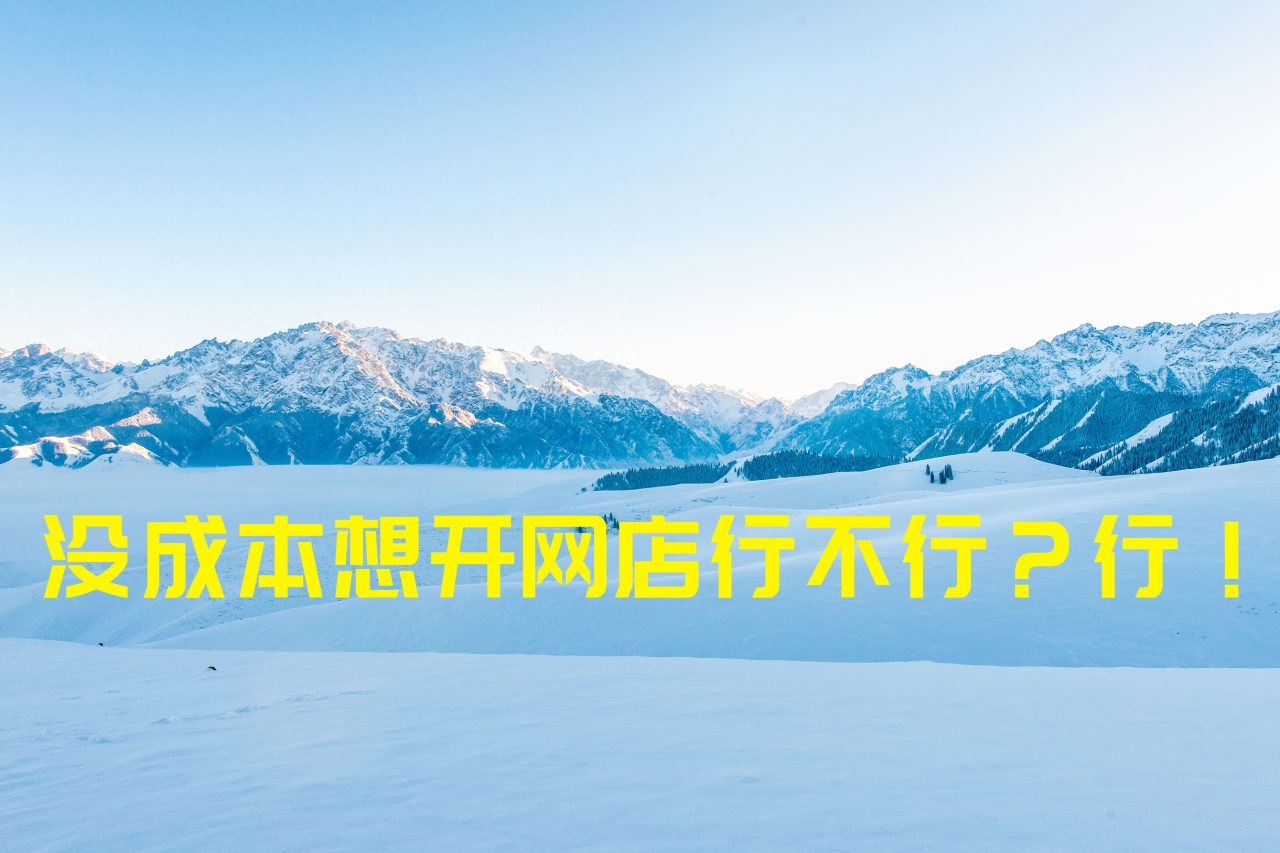 图片[1]-开网店没钱能开吗-没钱没技术想开网店行不行？行-推咖网创