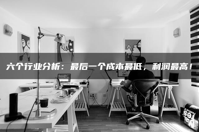 六个行业分析：最后一个成本最低，利润最高！