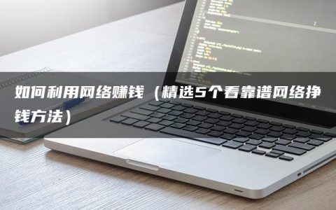 如何利用网络赚钱（精选5个看靠谱网络挣钱方法）
