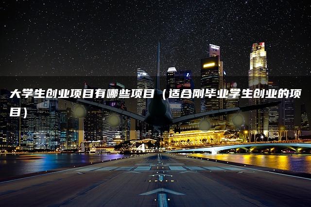 大学生创业项目有哪些项目（适合刚毕业学生创业的项目）