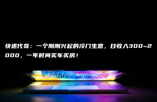 快递代寄：一个刚刚兴起的冷门生意，日收入300~2000，一年时间买车买房！