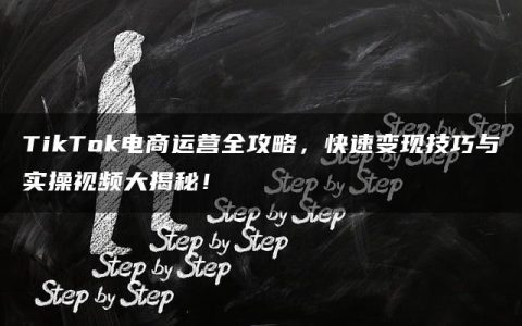 TikTok电商运营全攻略，快速变现技巧与实操视频大揭秘！