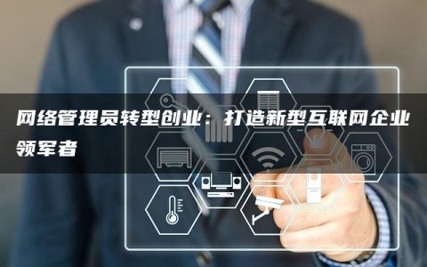 网络管理员转型创业：打造新型互联网企业领军者